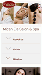 Mobile Screenshot of micahelasalonandspa.com